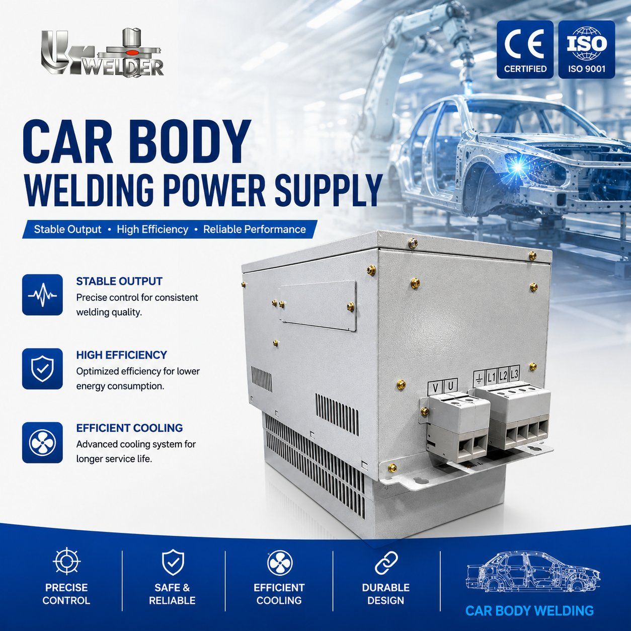 IDP-1220D / IDP-1220P Automotive Resistance Welding Controller for Auto Parts, Welding Guns & New Energy