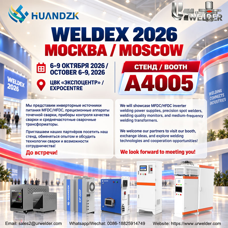 Resistance Welding Solutions for the Russian Market | Meet Us at WELDEX Moscow 2026